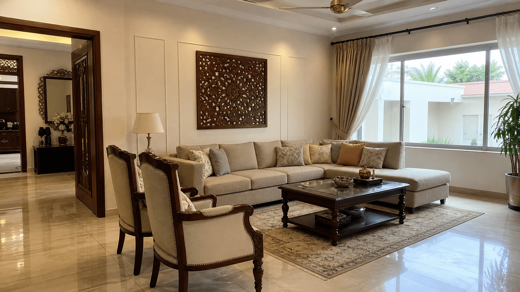 DHA 10 marla home - representative Pakistani living area
